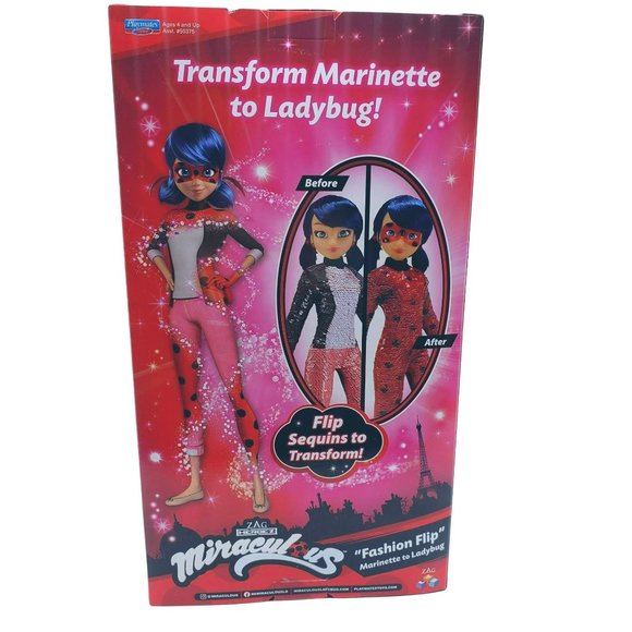 MIRACULOUS LADYBUG MARINETTE New in box Fashion Flip Transforms with a flip Toy - Picture 2 of 10